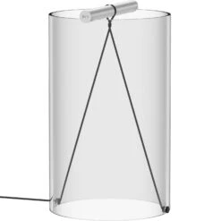 Flos To-Tie T2 Tischlampe, Eloxiert Aluminium