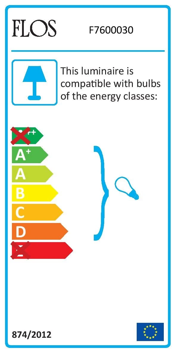 Flos Toio Standleuchte, Rot – Bild 4