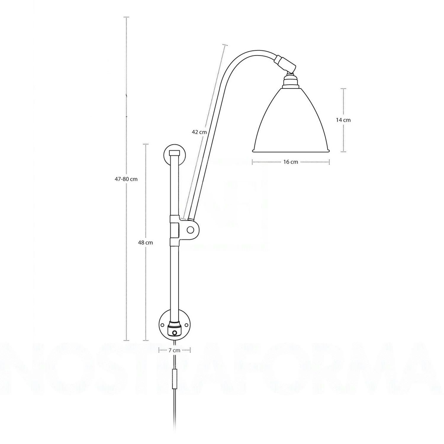 Gubi Bestlite BL5 Wandleuchte, Messing – Bild 2