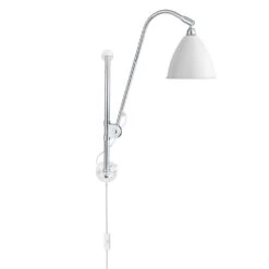 Gubi Bestlite BL5 Wandleuchte, Chrom/Weiss