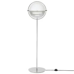 Gubi Multi-Lite Stehleuchte, Chrome/Weiss
