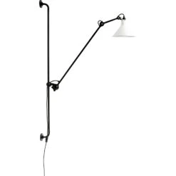 Lampe Gras N°214 Wandleuchte, Schwarz / Weiß