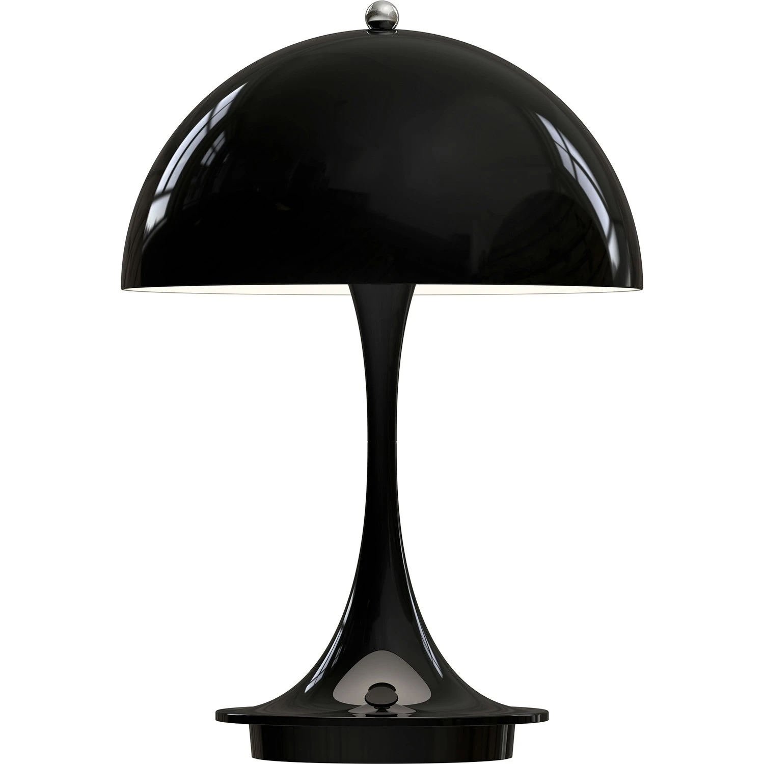 Louis Poulsen Panthella Tischlampe Metall Tragbar, Schwarz