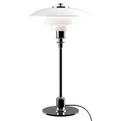 Louis Poulsen PH 2/1 Tischleuchte, Chrom