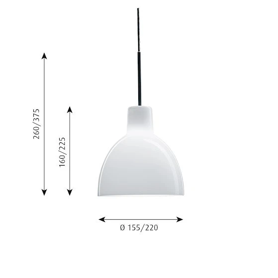 Louis Poulsen Toldbod Pendant Deckenleuchte Ø220 48W QT V2 – Bild 2