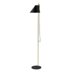 Louis Poulsen Yuh Floor Lamp, Brass/Black
