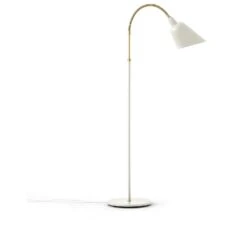 &Tradition Bellevue Stehlampe AJ7, Weiß/Messing