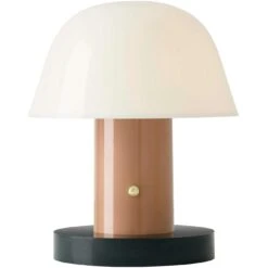 &Tradition Setago JH27 Tischlampe Tragbar, Nude / Forest